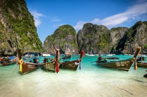 Boat on Phi Phi Island