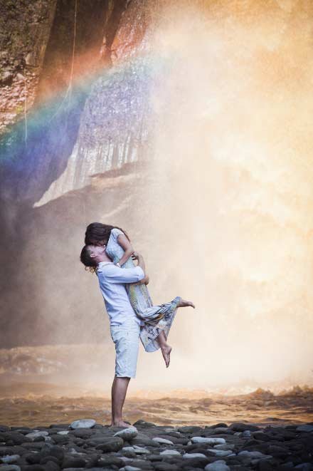 couple embracing each other